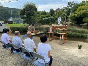 I様邸　車庫新築工事　地鎮祭